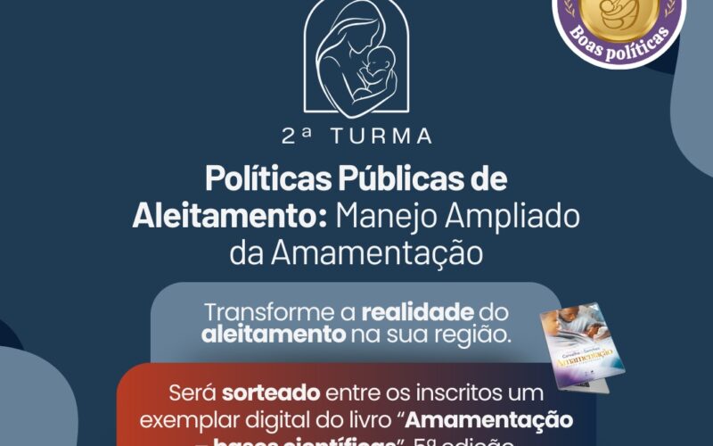Curso online de Políticas Públicas de Aleitamento terá 2ª turma