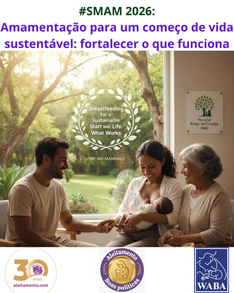 WABA anuncia slogan da Semana Mundial do Aleitamento 2026