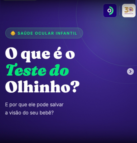 O que é o Teste do Olhinho?