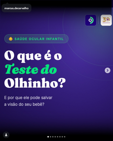 O que é o Teste do Olhinho?