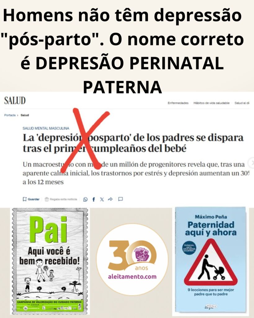 Homens não têm depressão “pós-parto”. O nome correto é depressão perinatal paterna.